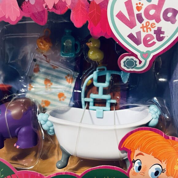 Vida The Vet Juno’s Bubble Bath Pack Figures & Accessories 6 Pieces New - Picture 8 of 8